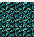 La Luna. Teal Moths and Moons