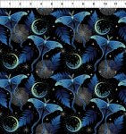 La Luna. Blue/sliver luner moths