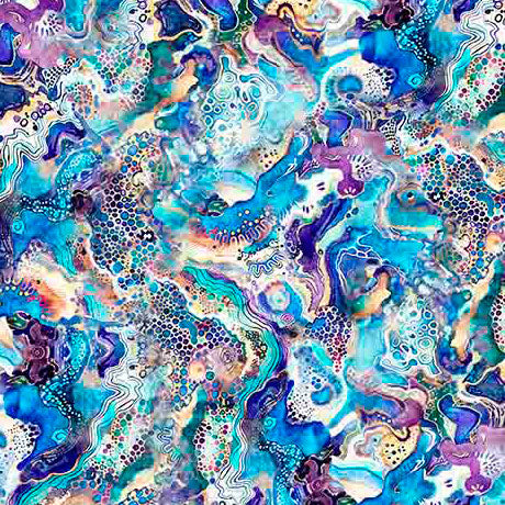 Fantasia. Abstract flow. Sold by the Half yard