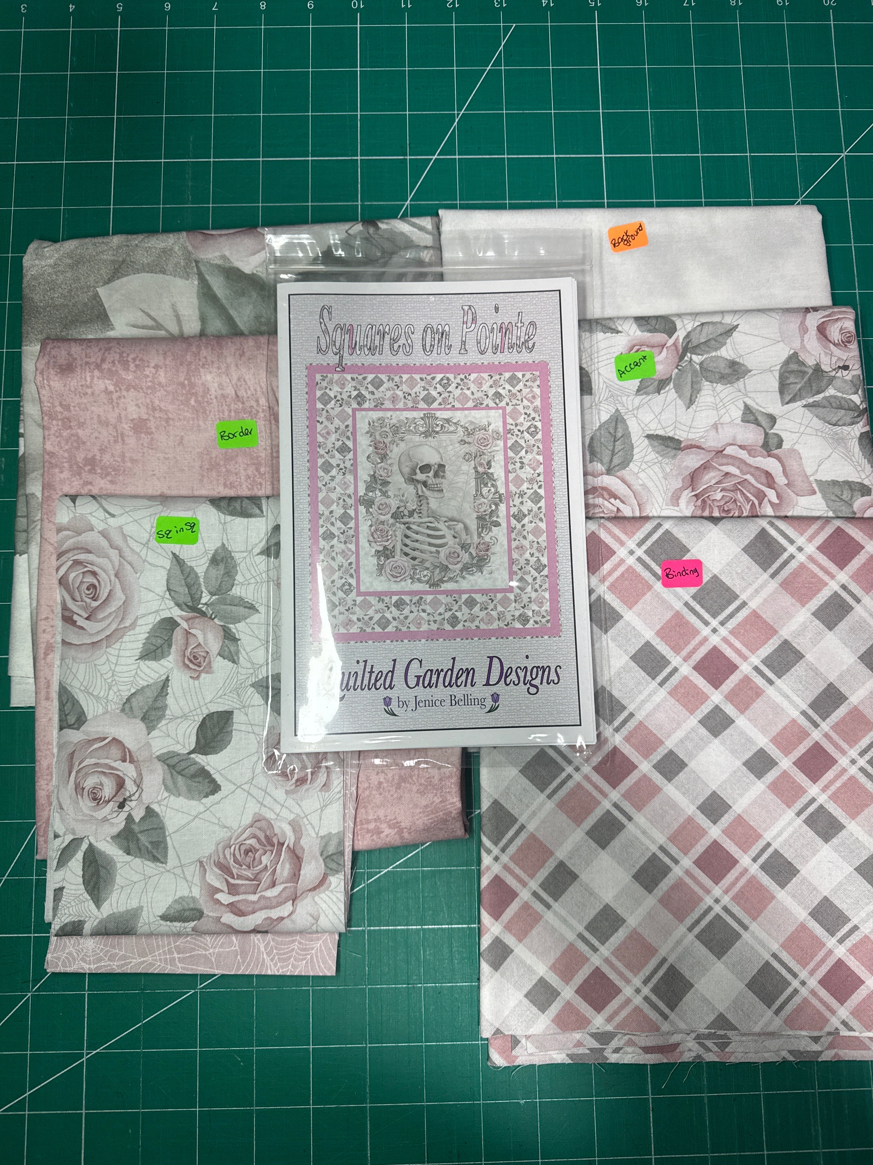 0. Lisa Dilt’s squares in pointe quilt kit