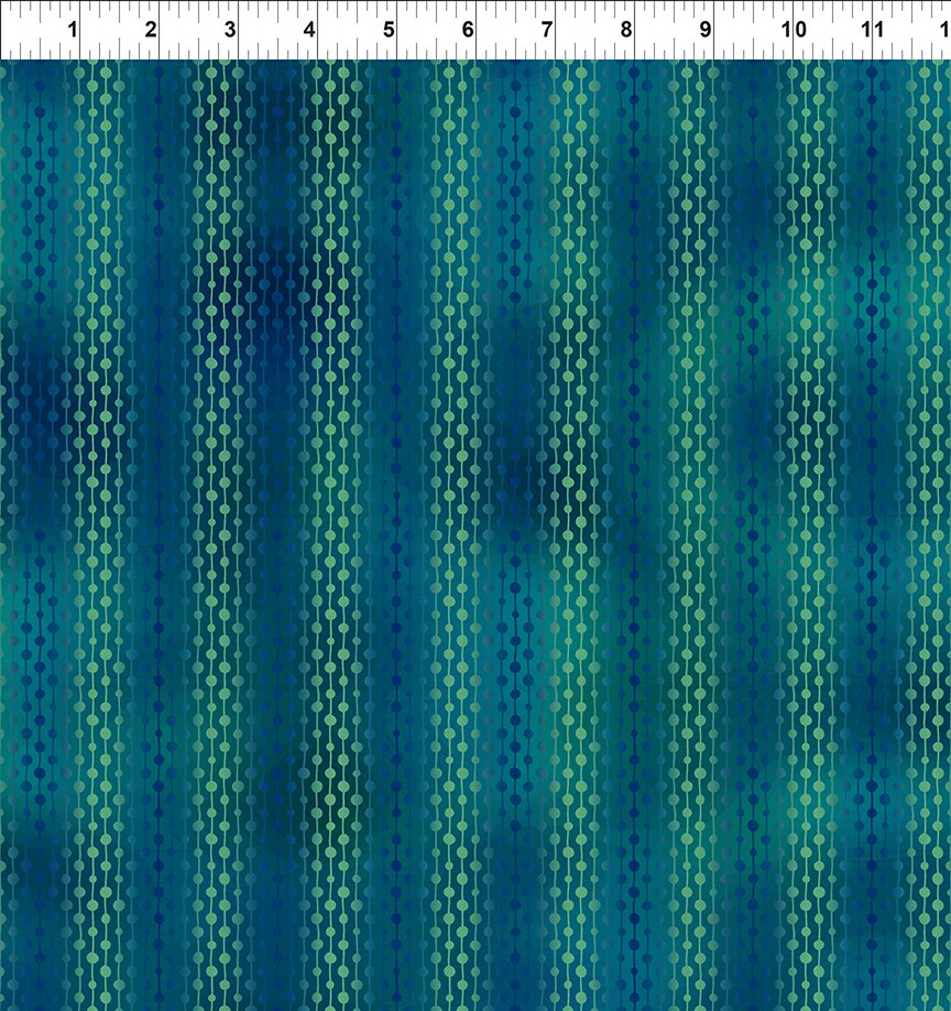 La Luna. Teal ombré stripes