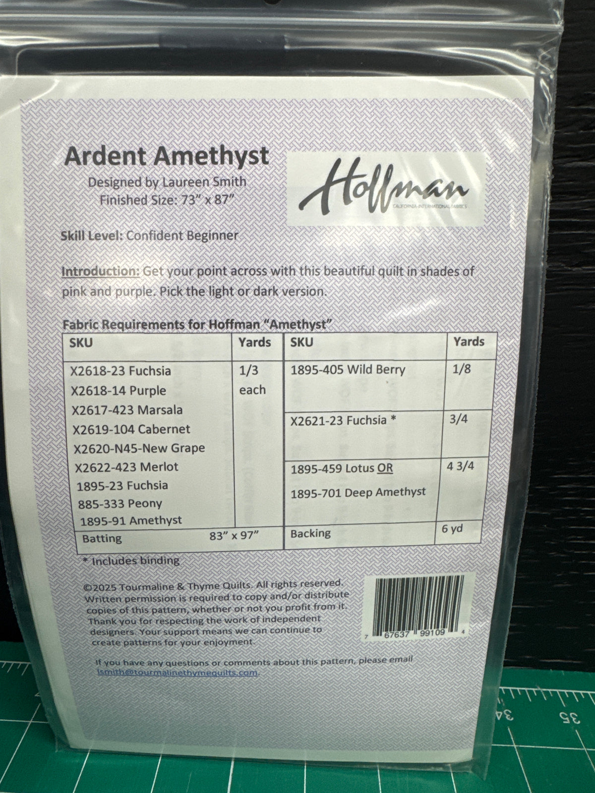 2. Pattern. Ardent Amethyst