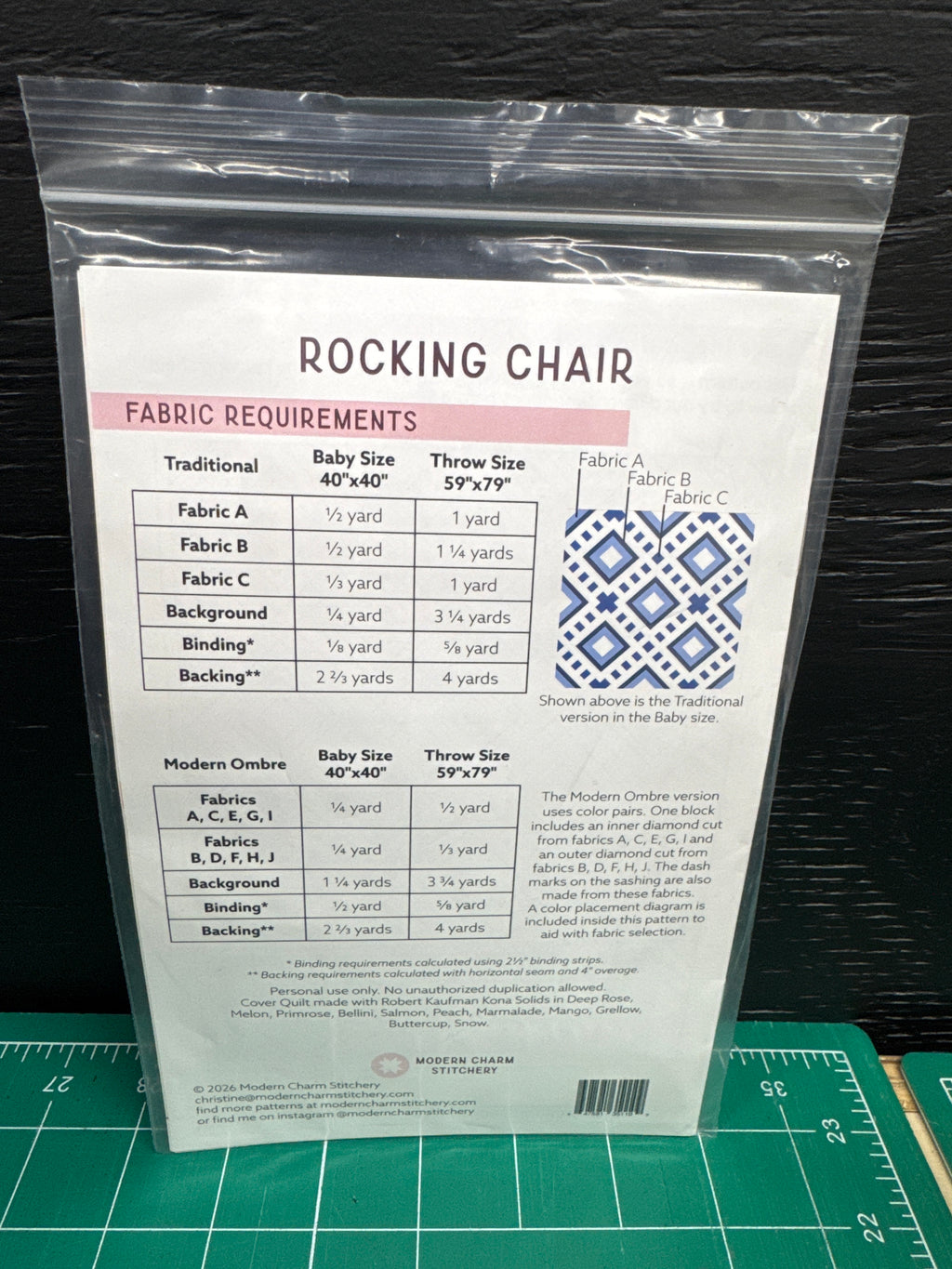 2. Pattern. Rocking chair