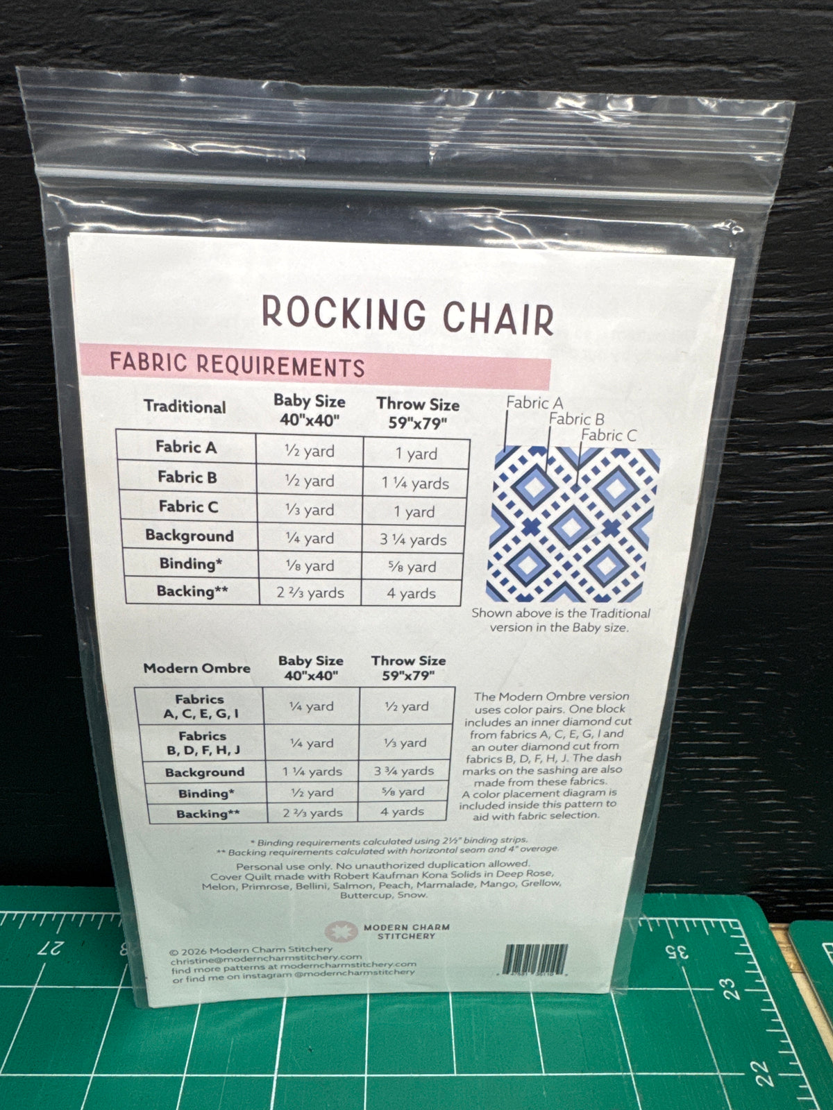 2. Pattern. Rocking chair