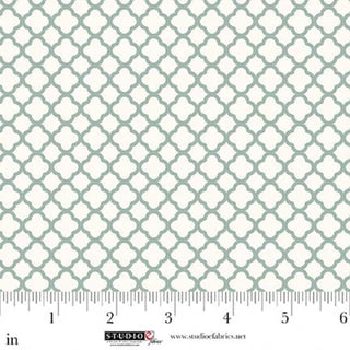 Beautiful Bowquets. Cream/ green trellis. Sold by the yard
