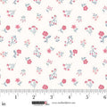 Beautiful Bowquets. Cream/ Multi floral. Sold by the half yard