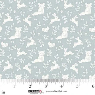 Beautiful Bowquets. Green animals. Sold by the half yard.
