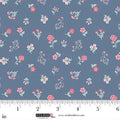 Beautiful Bowquets. Navy multi floral. Sold by the half yard.