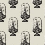 Boo-tiful. the bell jar cream. Sold by the HALF yard. Michael Miller Fabrics.