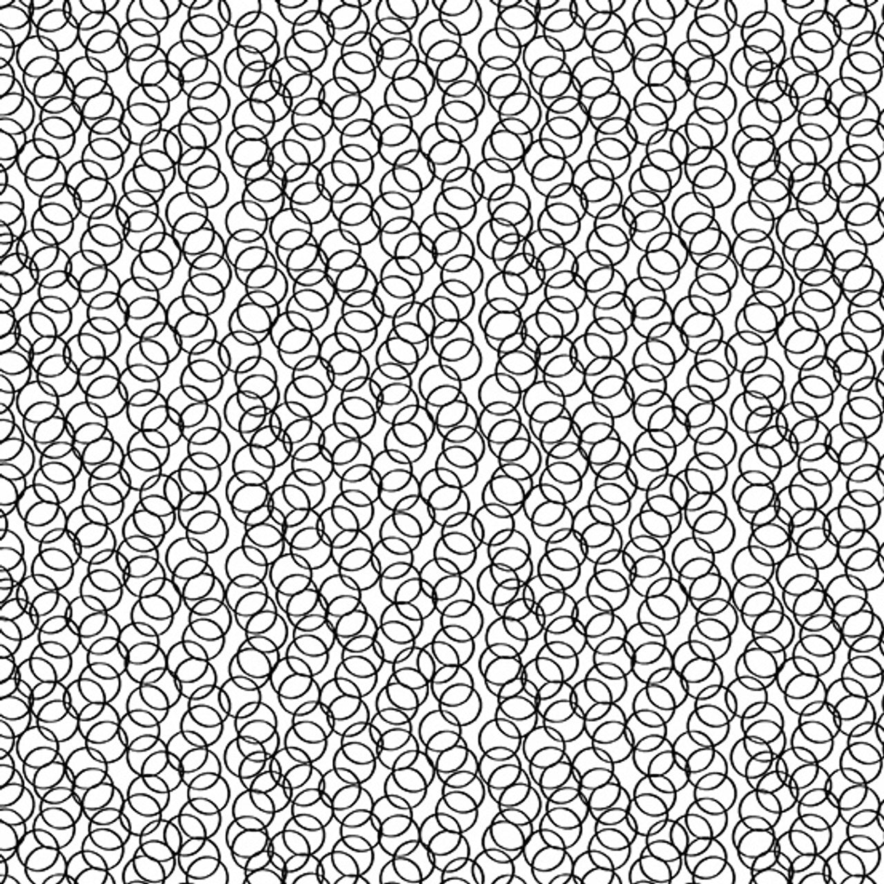 Century Black on White Circles. Andover. Sold by the yard