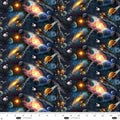 Space Cadet. Space ship. Blank Quilting. Sold by the HALF yard