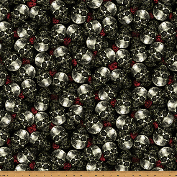 Boneheads. Skulls and roses