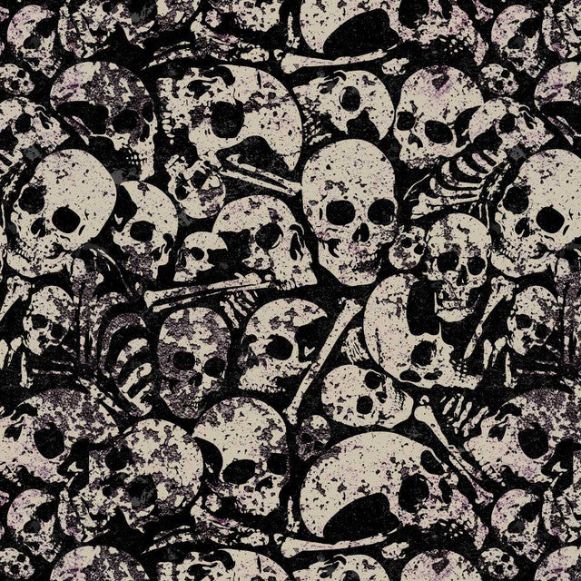 Scary Spice. Dem Bones. Sold by the half yard.