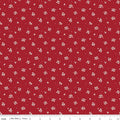 Love You Always. Ditsy Red. Riley Blake. Sold by the yard.