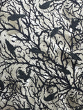 Darkly enchanted. Ravens in trees. Sold by half yard