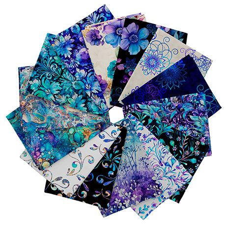 Fantasia. 14 piece Fat Quarter Bundle. QT Fabrics.