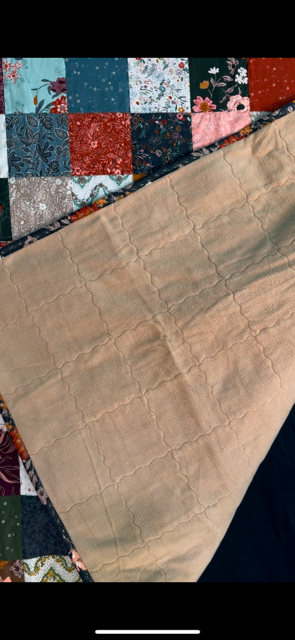 1 of a kind. Handmade 48" X 48 " Baby or Lap quilt