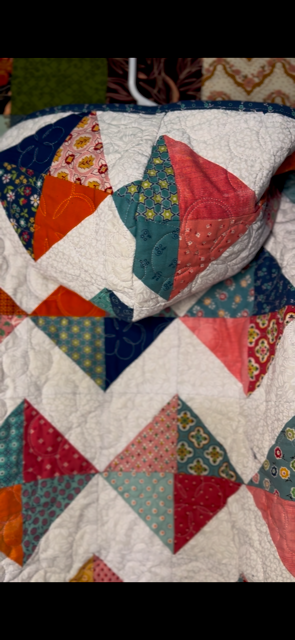 1 of a Kind Longarm Quilted Hoodie. Size Large. Made by Midnight Quilt Society.