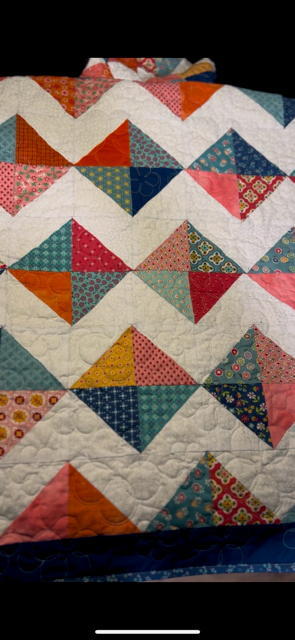 1 of a Kind Longarm Quilted Hoodie. Size Large. Made by Midnight Quilt Society.