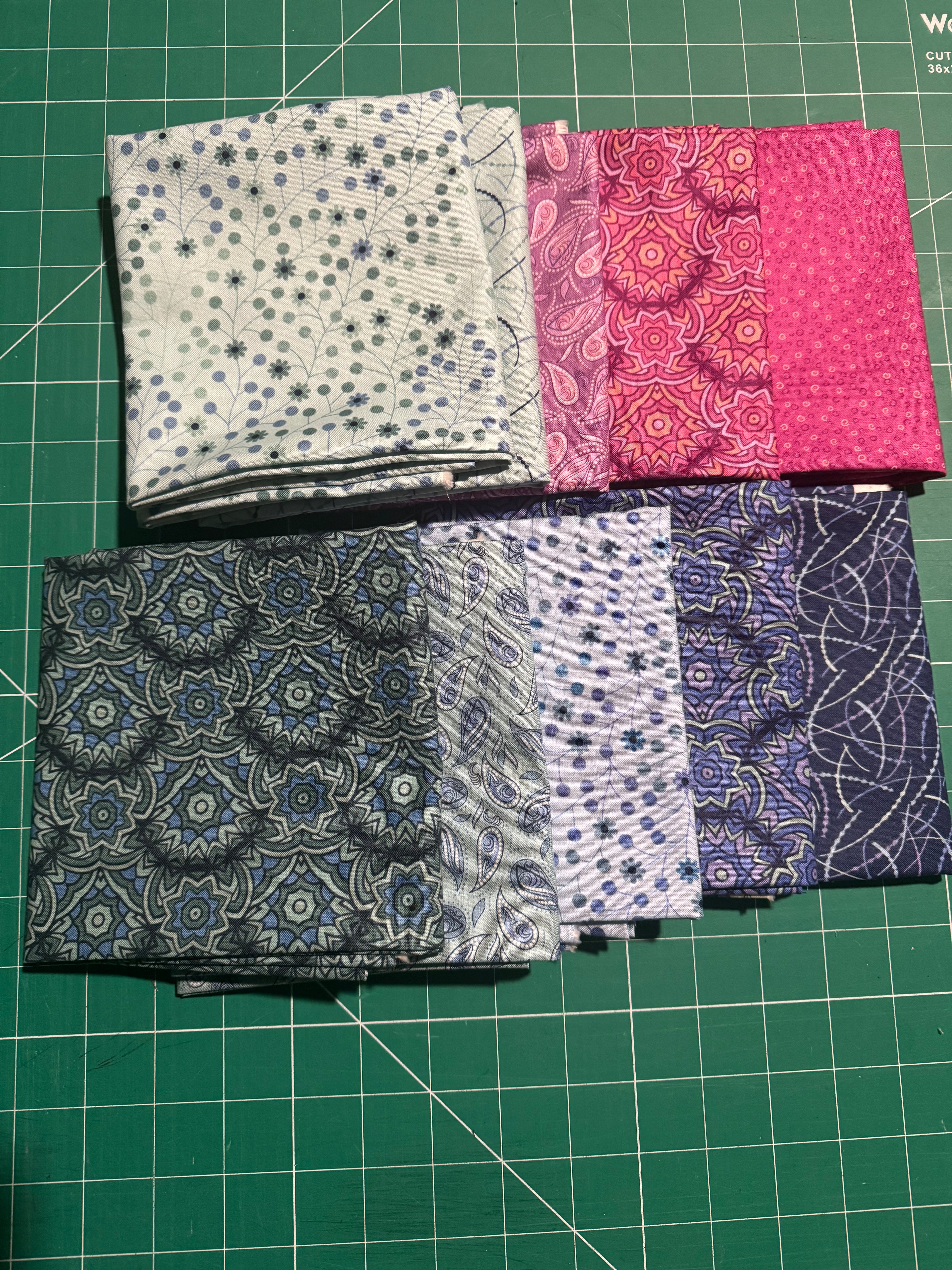 10 Fat Quarters, At Days End bundle. Andover