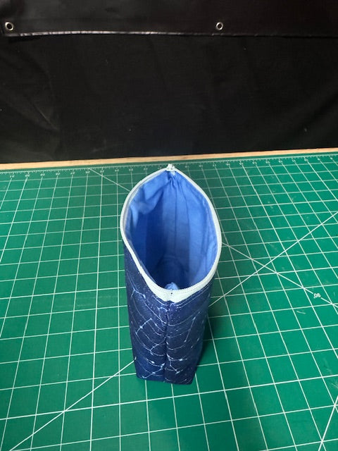 1 of a kind Boxed Zipper bag, blue constellations