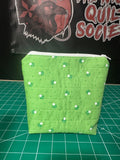 1 of a kind Boxed Zipper bag, Green Mushroom