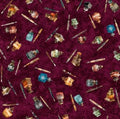 Book Worm Ink and Pen. QT Fabrics. Sold by the half yard.