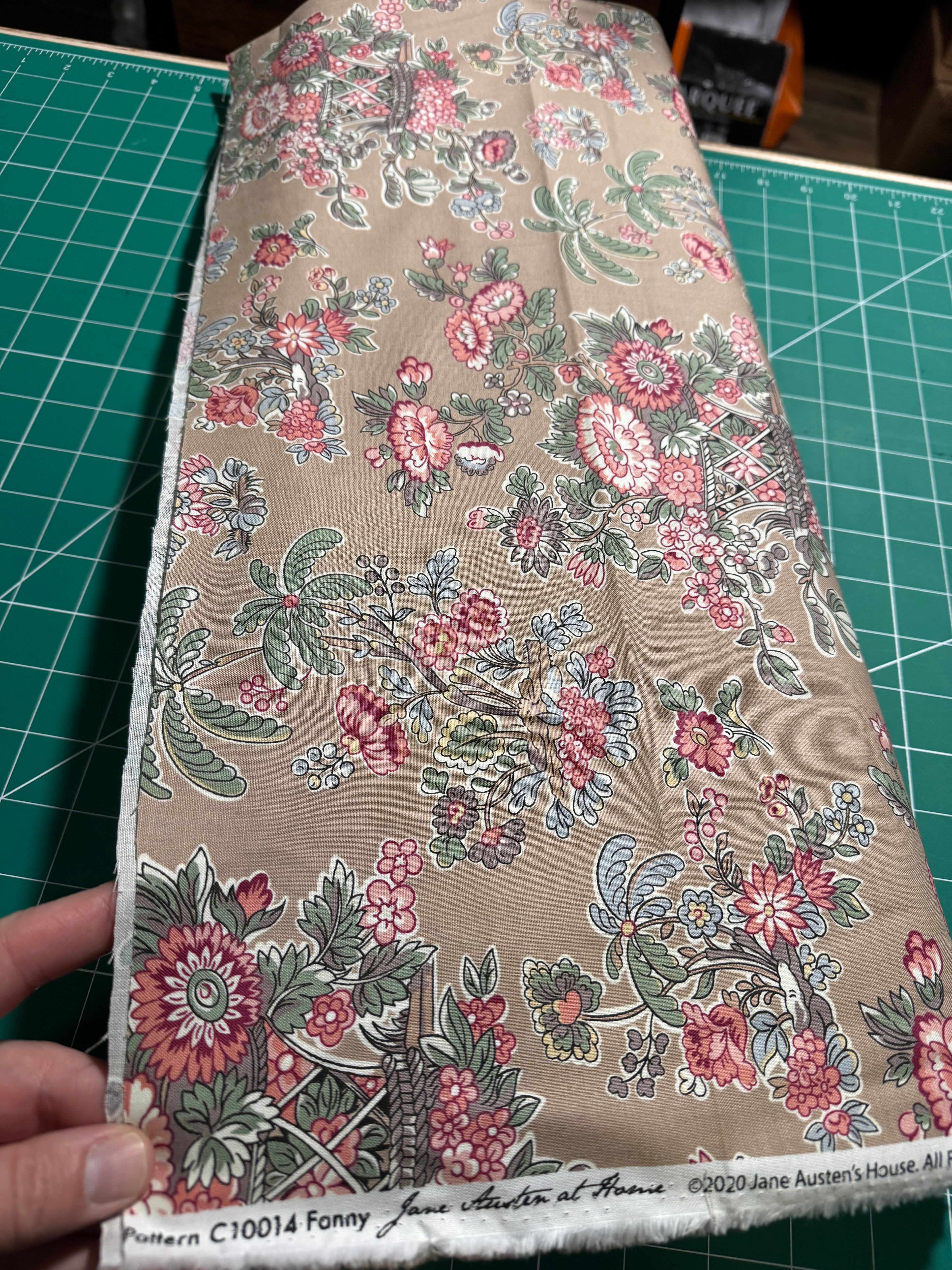 Jane Austen At Home Espresso Fanny. Riley Blake. Sold By the Yard.