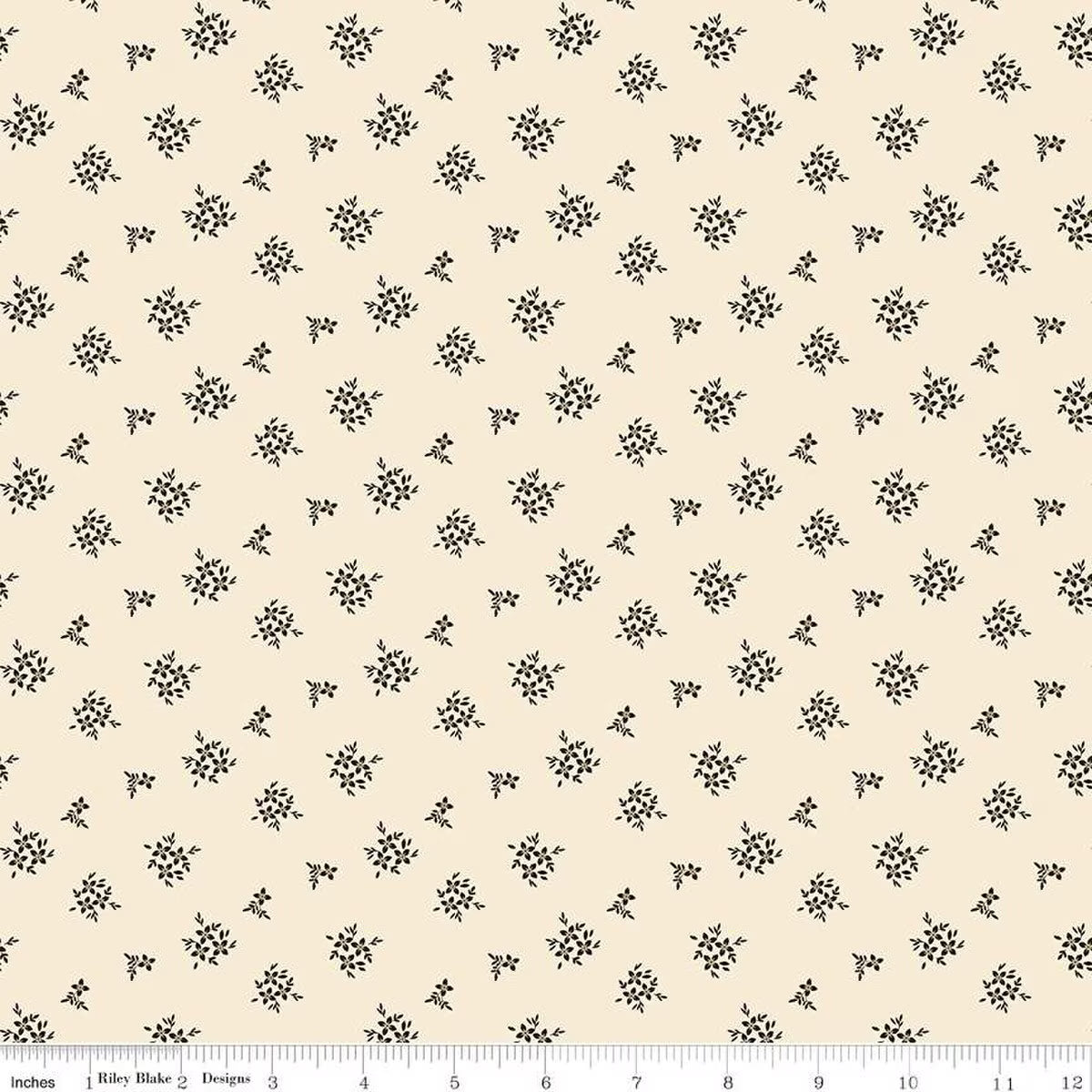 Morning Latte. Latte Ditsy. Sold by the yard