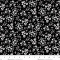 Scarlet's Treasure. Nosegays. Black. Sold by the half yard