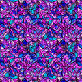 Night Flight Stained Glass Magenta. QT Fabrics. Sold by the HALF yard