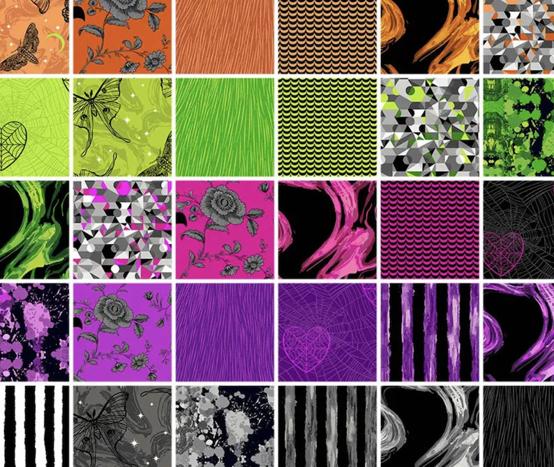 Phantasm 5" x 5" Charm Pack. Libs Elliott. Andover