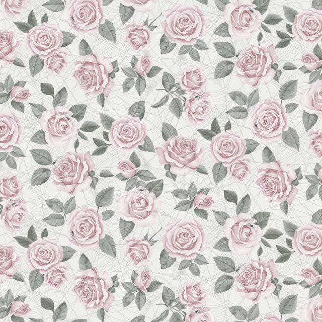 Pretty Scary. Rose. Sold by the half yard