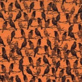 Boo-tiful. the raven. orange. Sold by the HALF yard. Michael Miller Fabrics.
