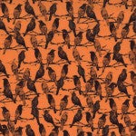 Boo-tiful. the raven. orange. Sold by the HALF yard. Michael Miller Fabrics.