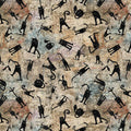 Scary Spice. Scary Cats. Sold by the half yard