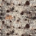Scary Spice.  Spiders. Sold by the half yard