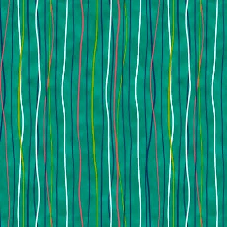 Daisy Doodle Teal. Qt Fabrics. Sold by the half yard