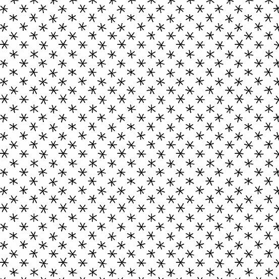 Century Black on White Stars. Andover. Sold by the yard