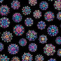 Night Flight Medallions Stained glass. QT Fabrics. Sold by the HALF  yard.